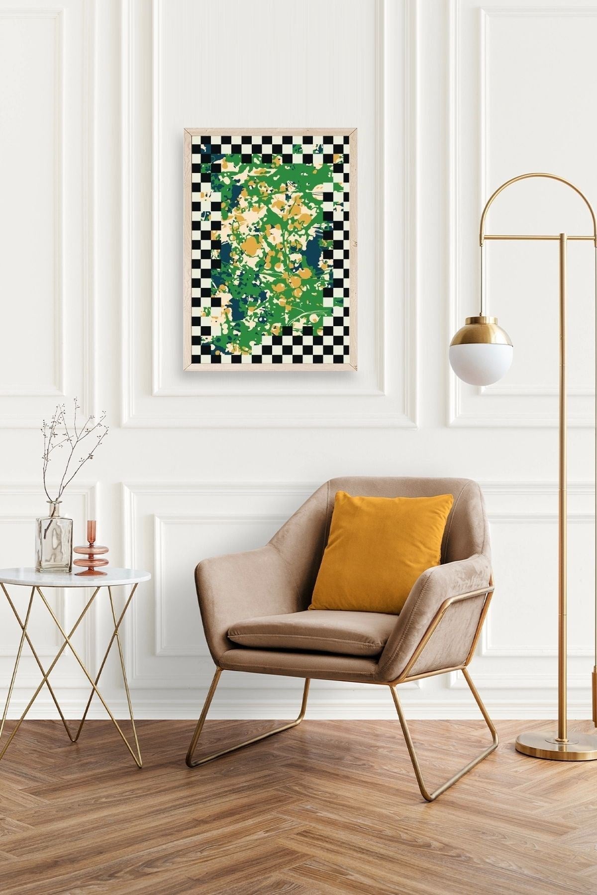 Desen Ahşap Çerçeveli Tablo 17 x 23