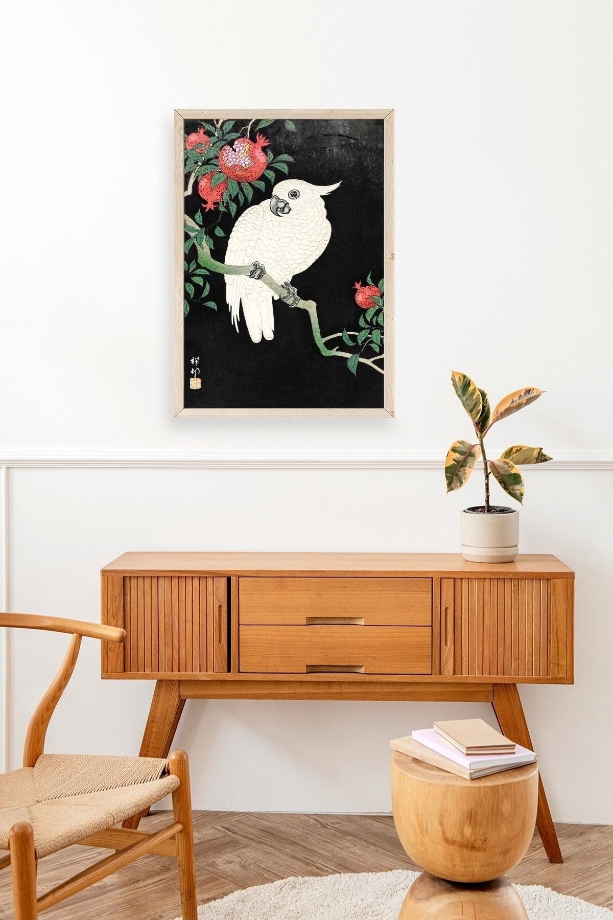 Ohara Koson Ahşap Çerçeveli Tablo 30 x 42