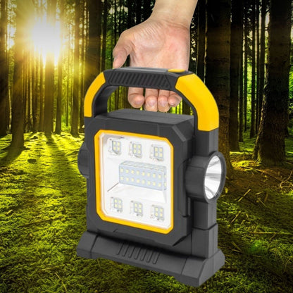 BUFFER® HelloCloud Şarjlı Solar LED Çalışma Işığı | USB Çıkışlı Taşınabilir Projektör Lamba