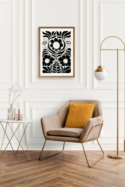 Desen Ahşap Çerçeveli Tablo 50 x 70