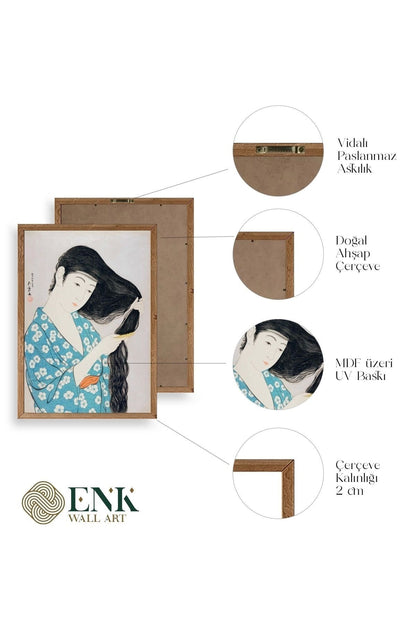 Hashiguchi Goyo Ahşap Çerçeveli Tablo 50 x 70