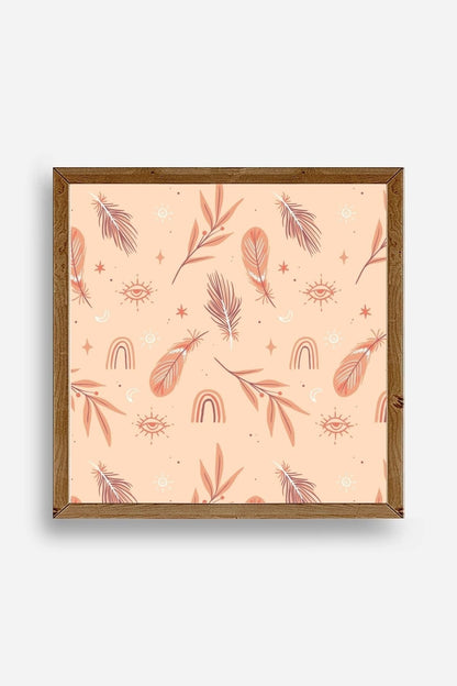 Tüy Ahşap Çerçeveli Tablo 23 x 23