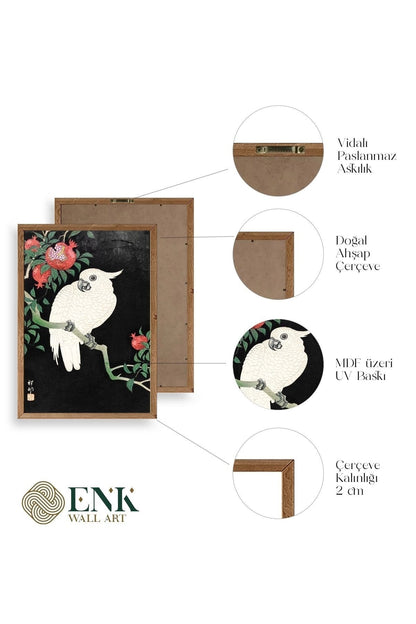 Ohara Koson Ahşap Çerçeveli Tablo 50 x 70