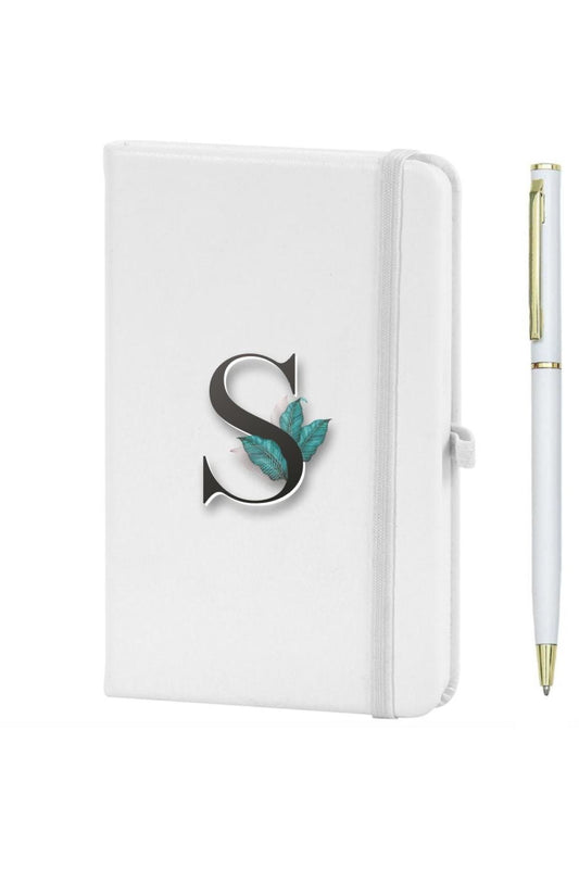 S Harfi Çiçek Baskılı Defter