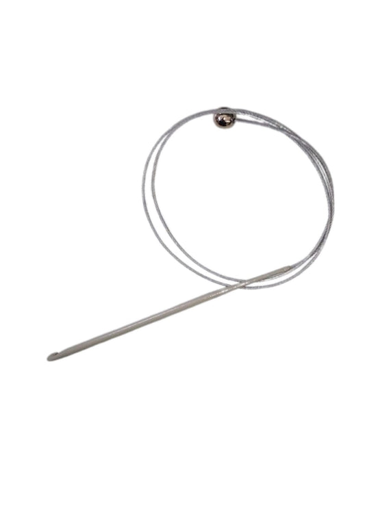 Misinalı Çelik Stoplu Tığ Şiş 6 Numara 60 cm