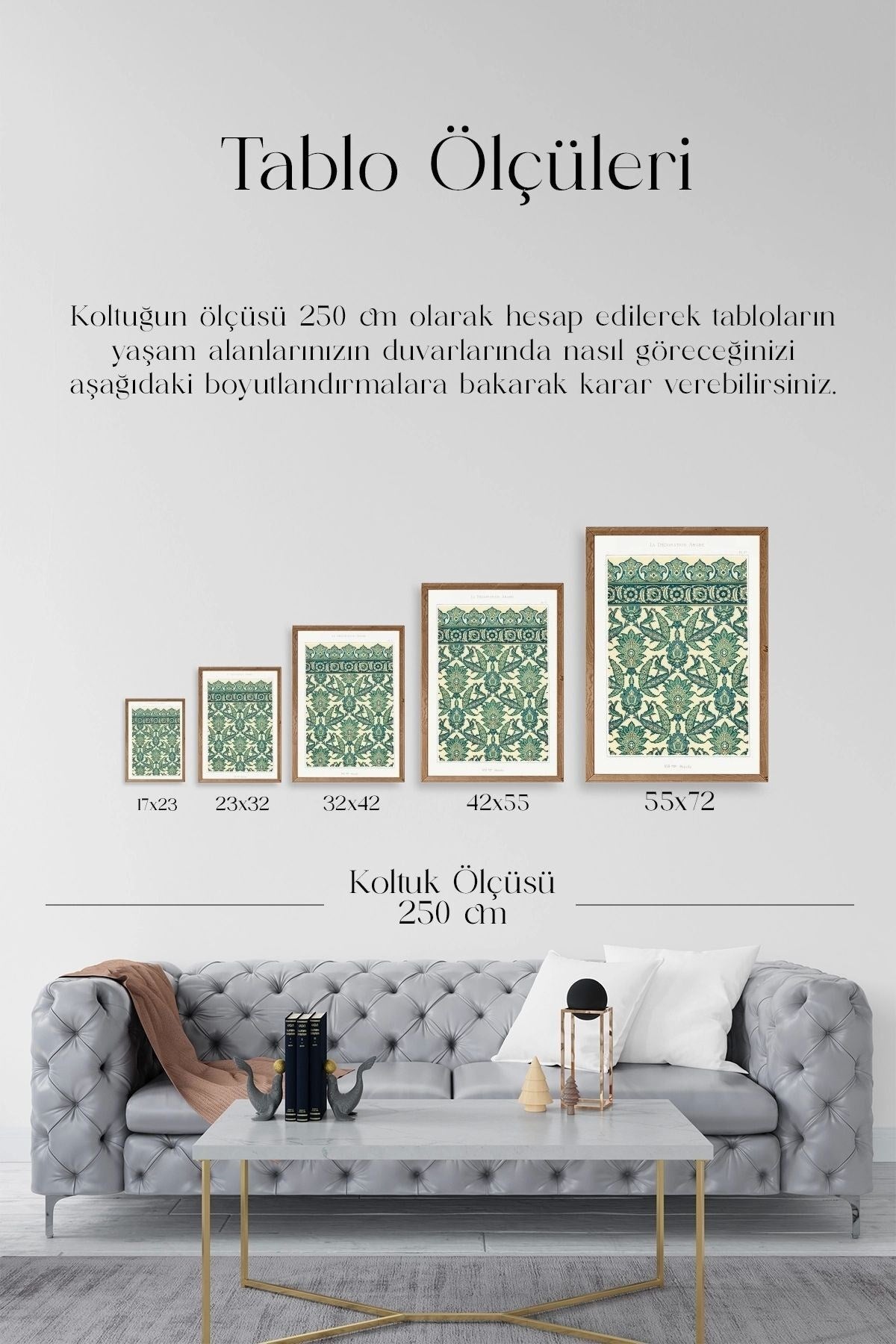 Sieele Ahşap Çerçeveli Tablo 17 x 23