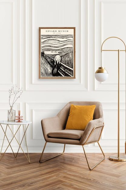 Çığlık Ahşap Çerçeveli Tablo 30 x 42