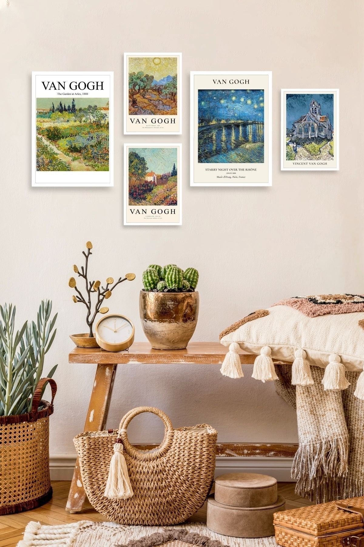 Van Gogh 5'li Tablo 30 x 40