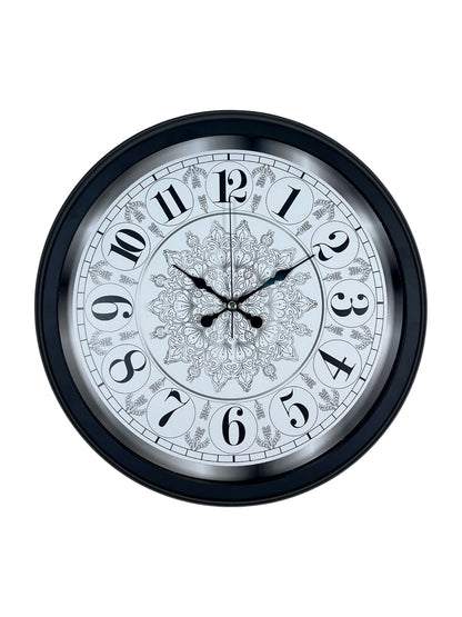 Zentime Şaheser Tasarım Zarif Desenli 40 cm Metal Duvar Saati