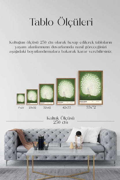 Ohara Koson Ahşap Çerçeveli Tablo 23 x 30