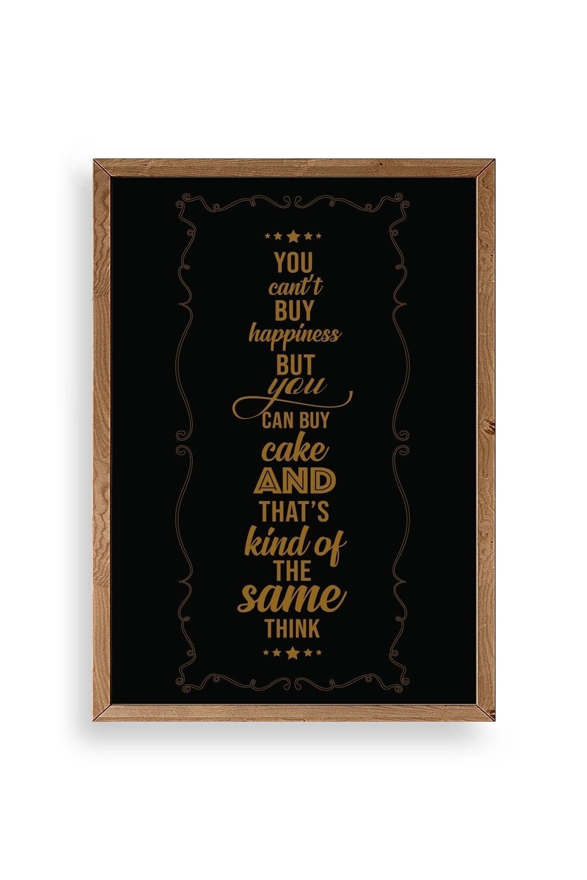 Modern Ahşap Çerçeveli Tablo 30 x 42