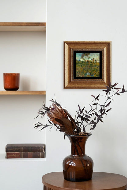 Manzara Çerçeveli Taş Tablo 20 cm