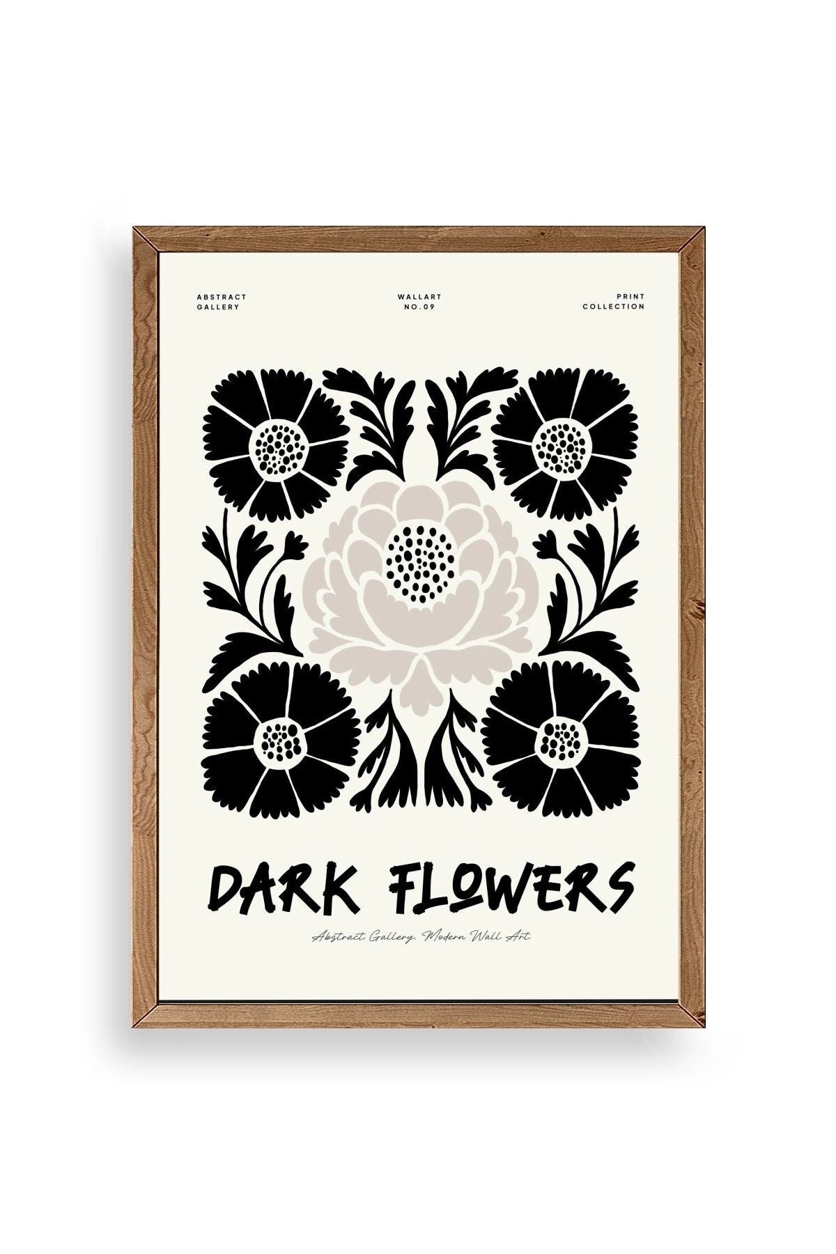 Çiçek Ahşap Çerçeveli Tablo 30 x 42