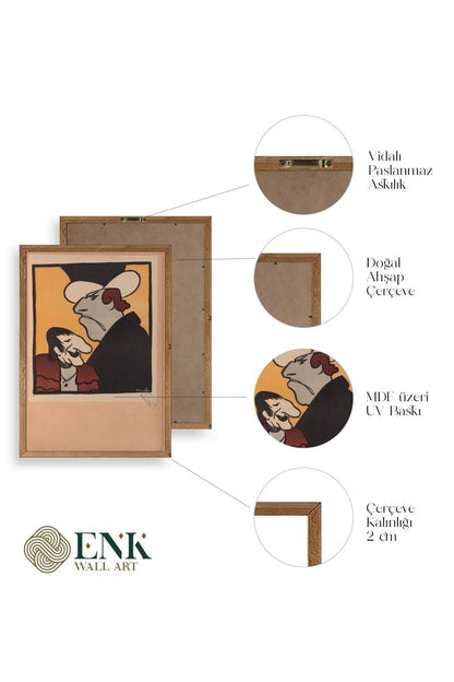 Frueh Ahşap Çerçeveli Tablo 30 x 42