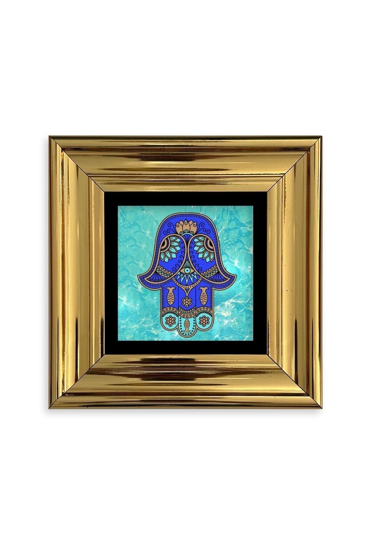 Fatma Ana Eli Çerçeveli Taş Tablo 20 cm