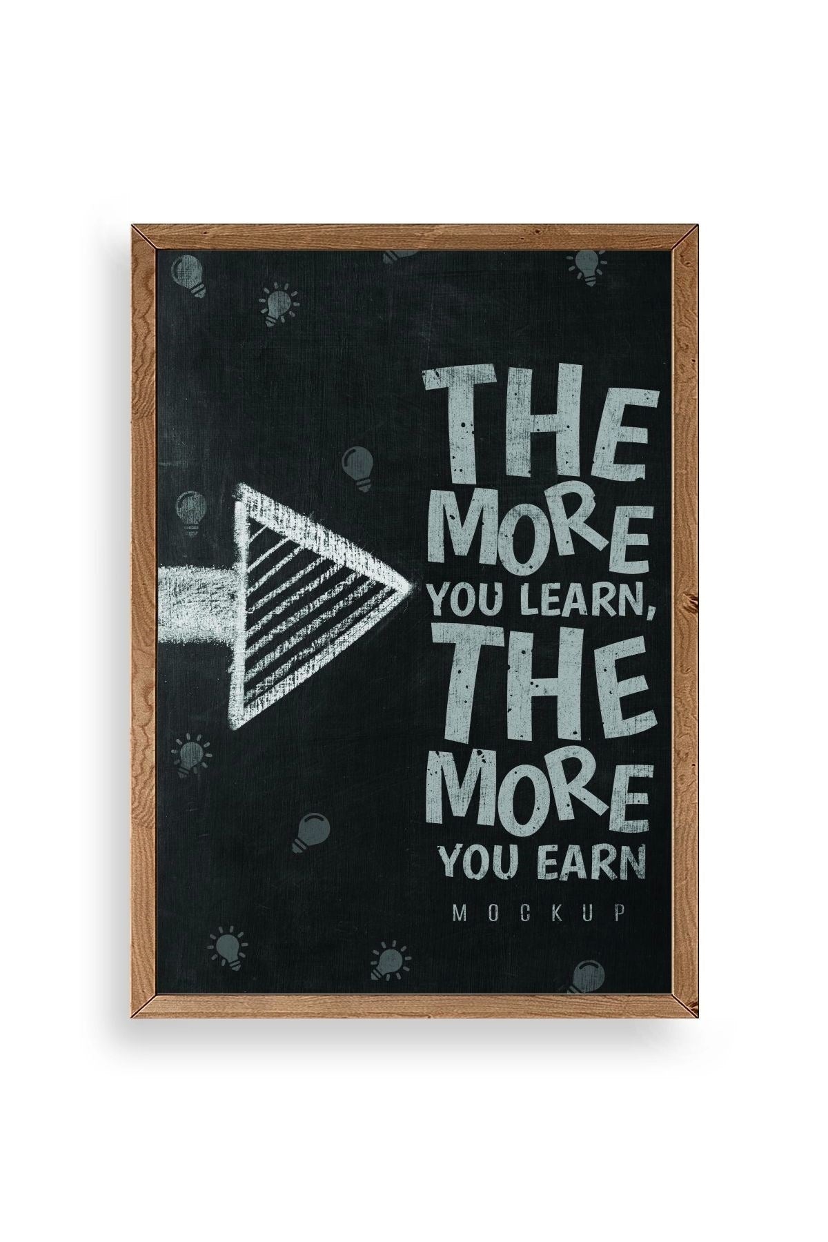 Motto Ahşap Çerçeveli Tablo 50 x 70