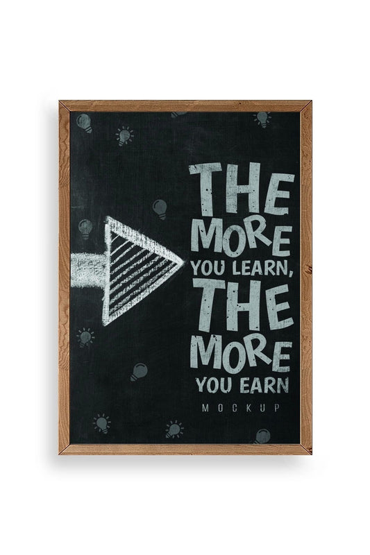 Motto Ahşap Çerçeveli Tablo 50 x 70