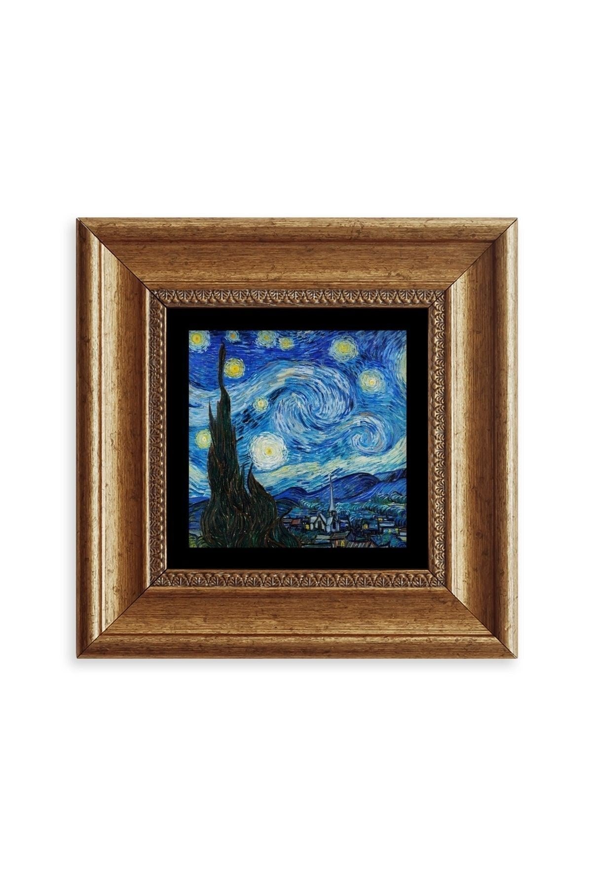 Van Gogh Çerçeveli Taş Tablo 20 cm