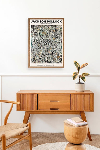 Jackson Polloc Ahşap Çerçeveli Tablo 50 x 70