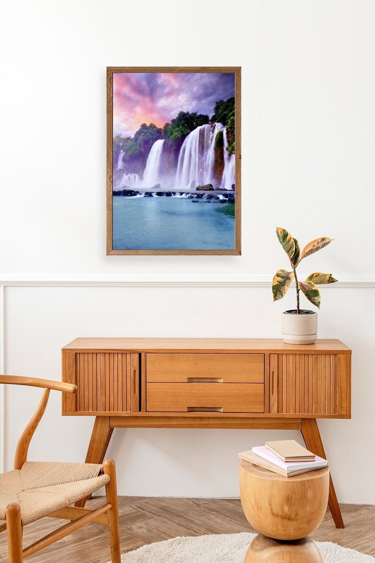 Manzara Doğa Ahşap Çerçeveli Tablo 17 x 23