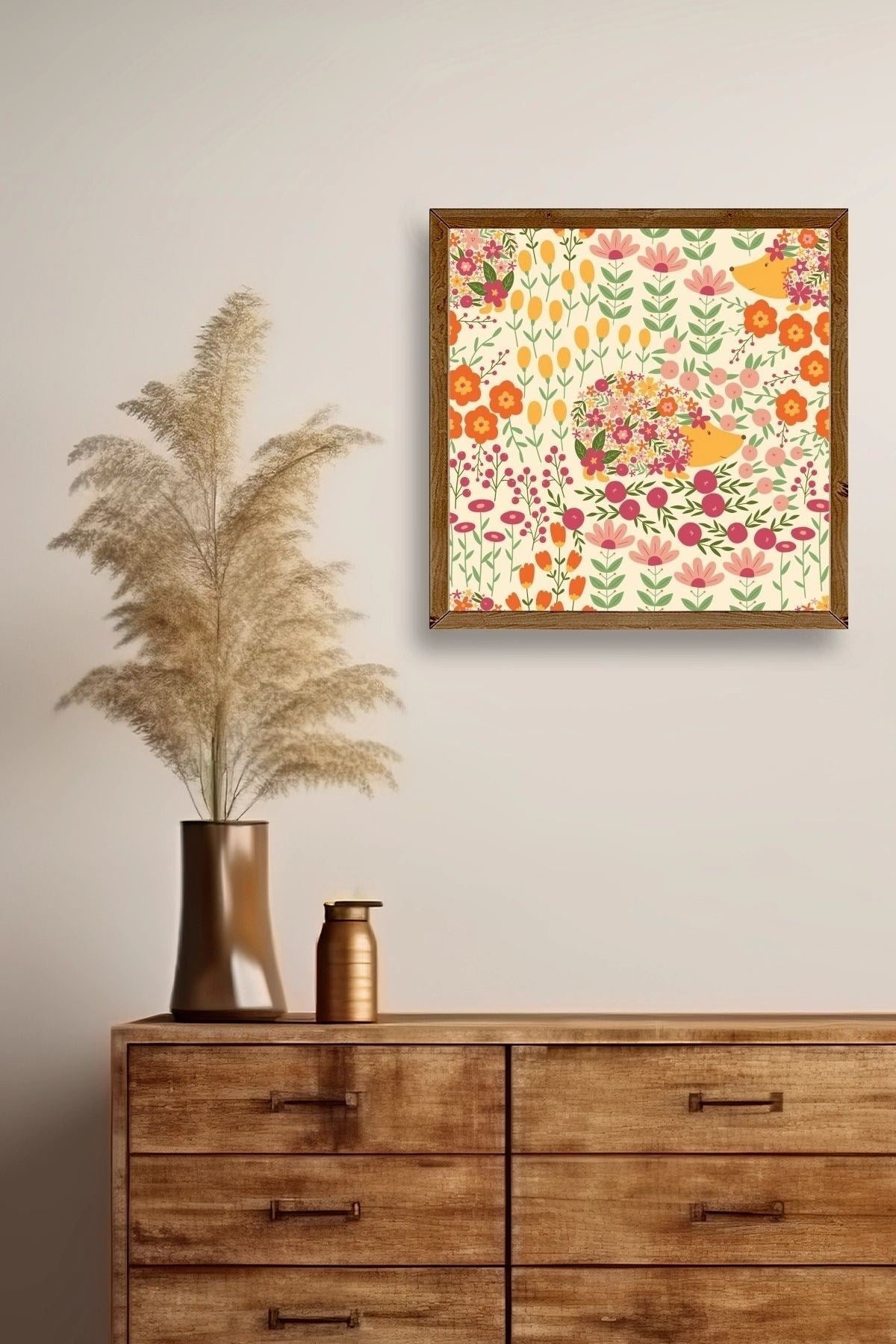 Kirpi Ahşap Çerçeveli Tablo 23 x 23