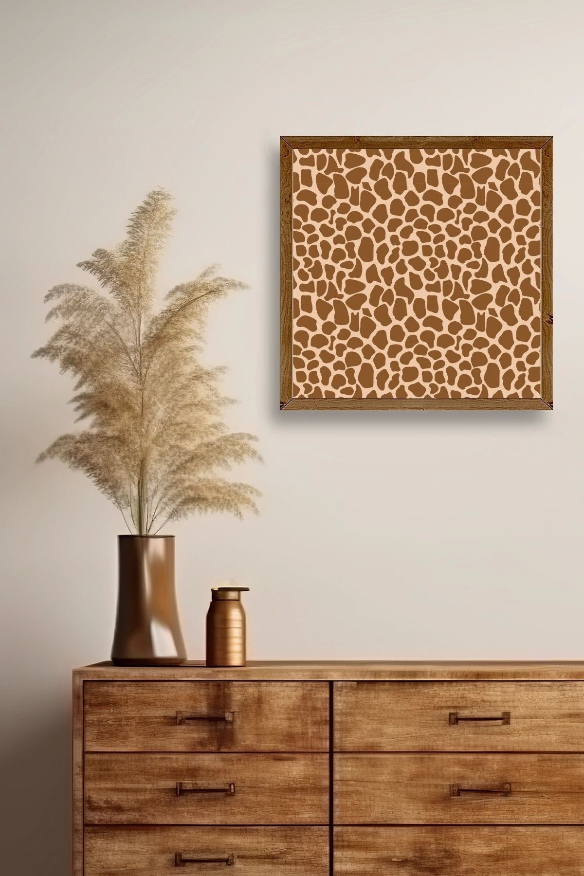 Desen Ahşap Çerçeveli Tablo 23 x 23