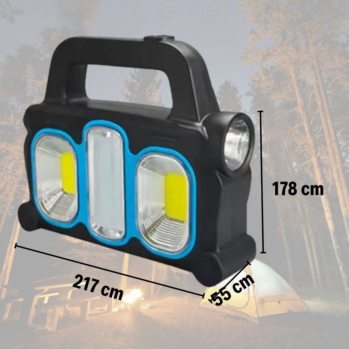 BUFFER®  Hurry Bolt Güneş Enerjili Taşınabilir Çalışma Lambası – Powerbank Özellikli