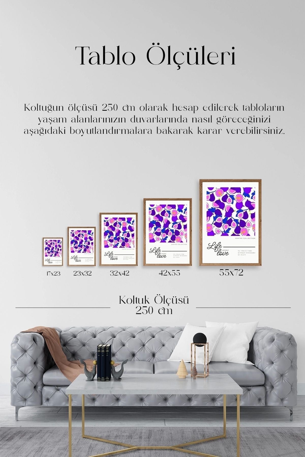 İncir Ahşap Çerçeveli Tablo 17 x 23