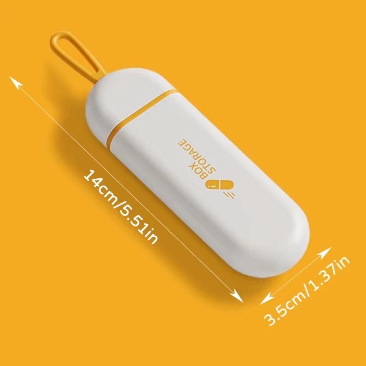 BUFFER® 3 Bölmeli Taşınabilir Seyahat Tipi Hap Saklama Kutusu İlaç Saklama Kutusu