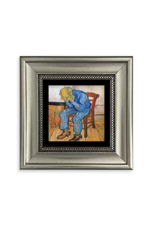 Van Gogh Çerçeveli Taş Tablo 20 cm
