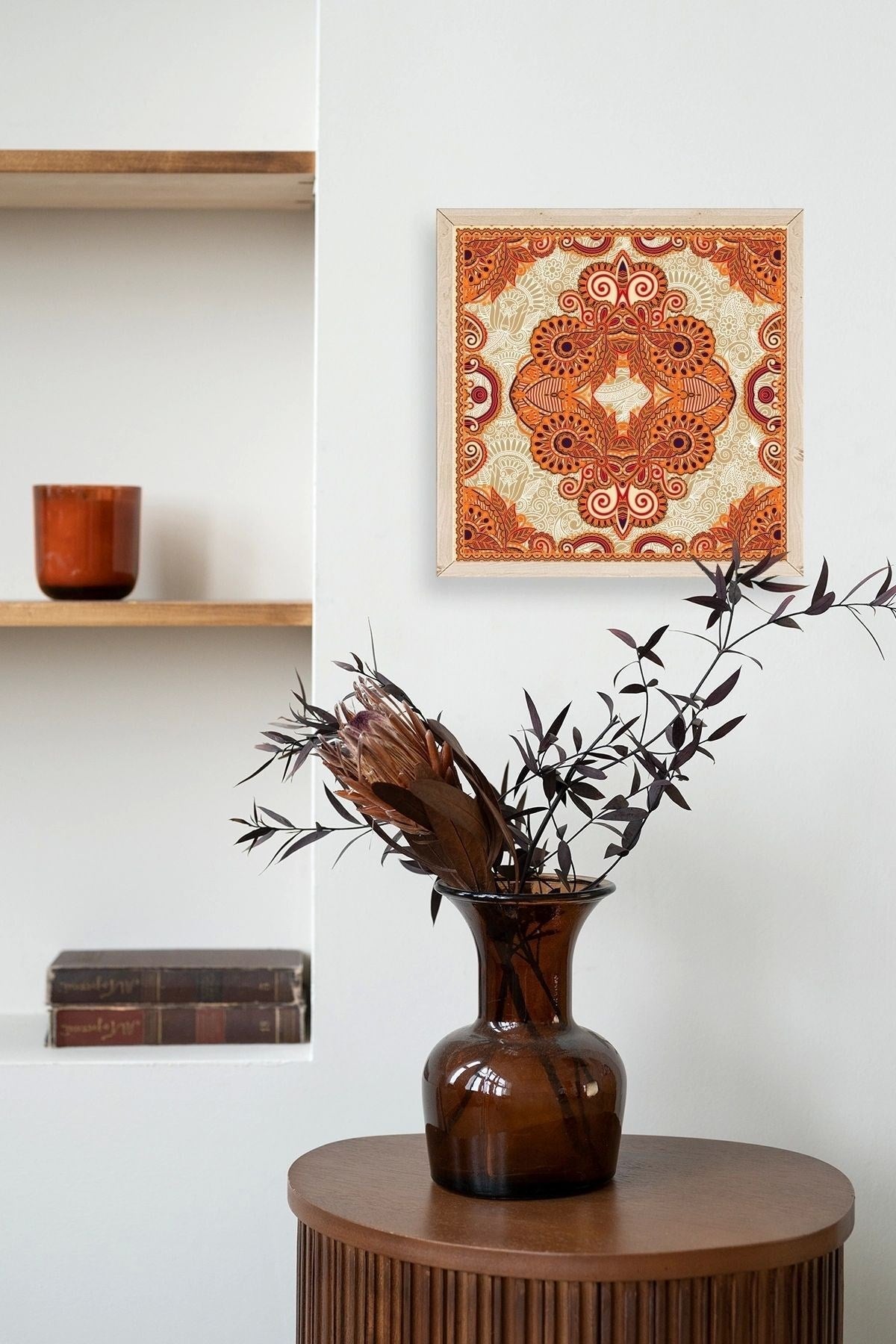 Motif Ahşap Çerçeveli Tablo 50 x 50