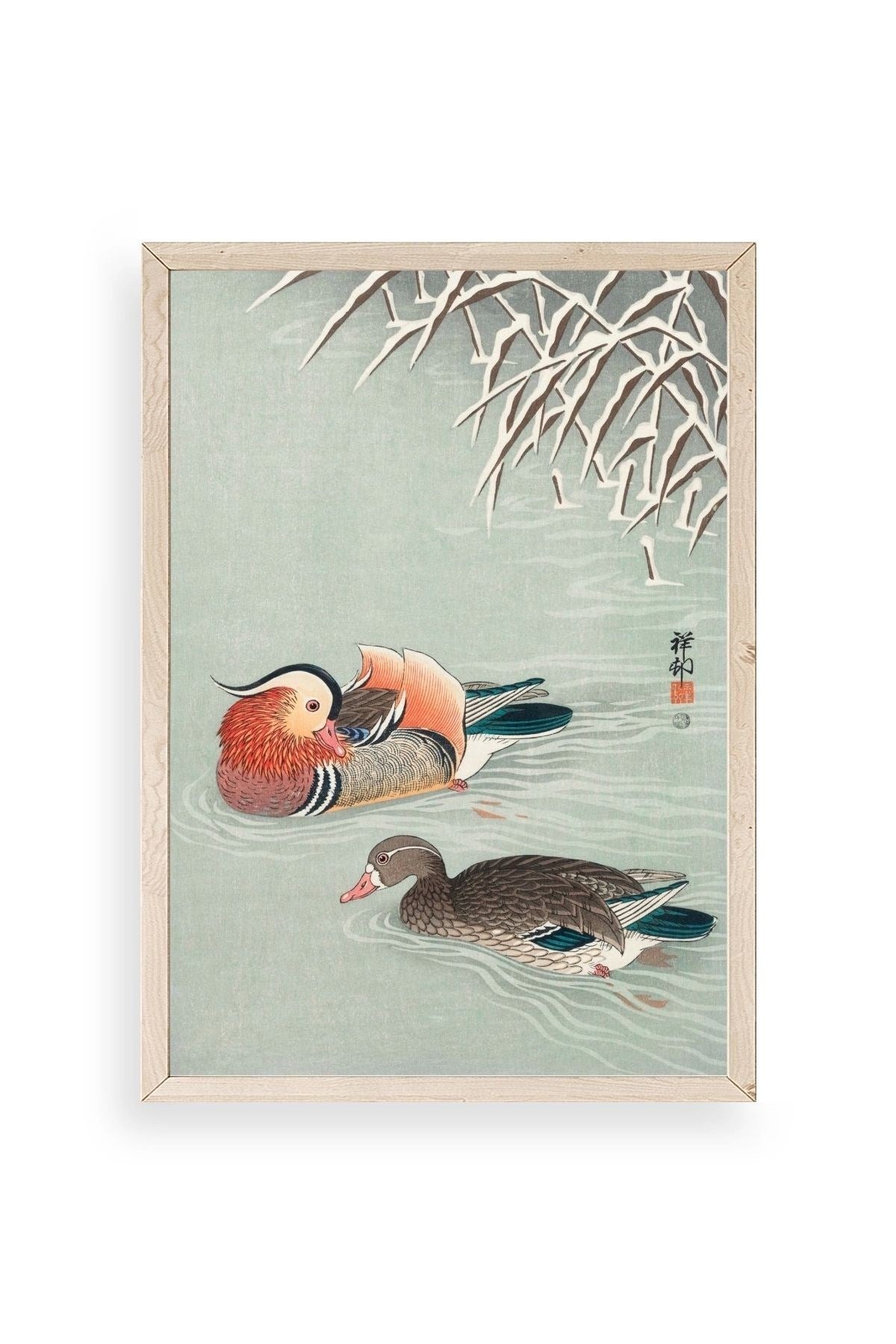 Shonson Ohara Ahşap Çerçeveli Tablo 50 x 70