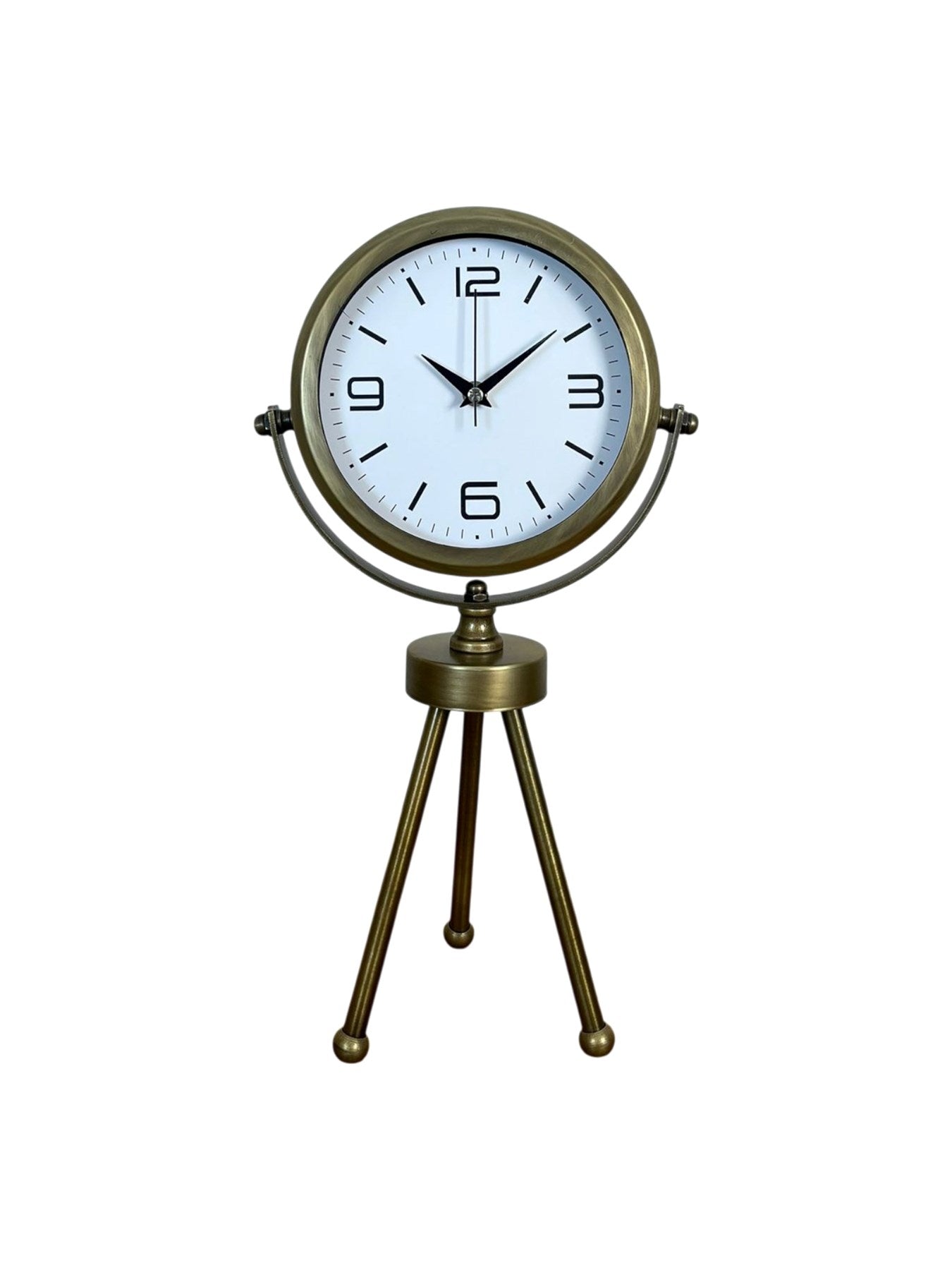 Zentime Eskitme Vintage Üç Ayaklı Masa Saati