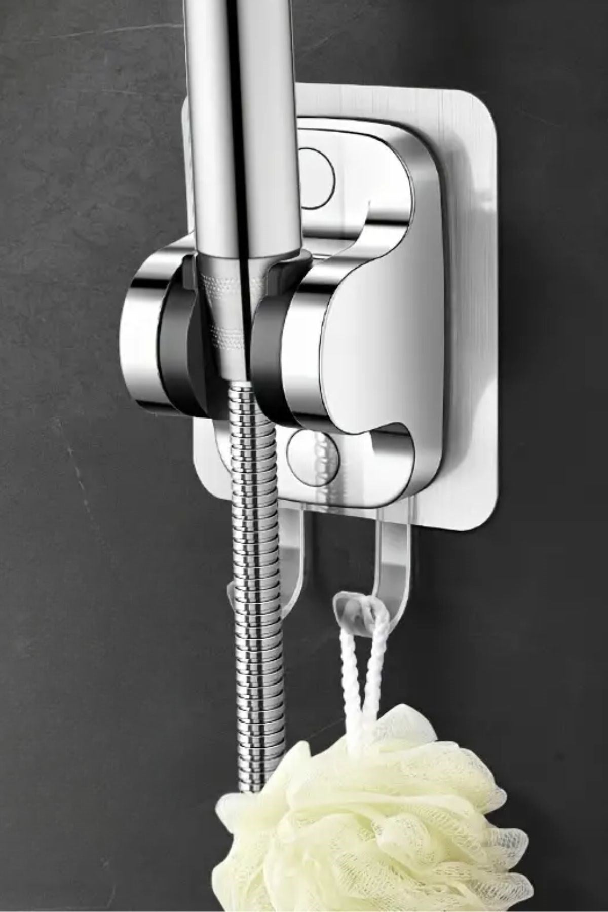 BUFFER® Kendiliğinden Güçlü Yapışkanlı Askılı Duş Başlık Tutucu