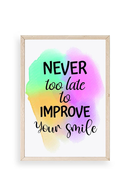 Motto Ahşap Çerçeveli Tablo 30 x 42