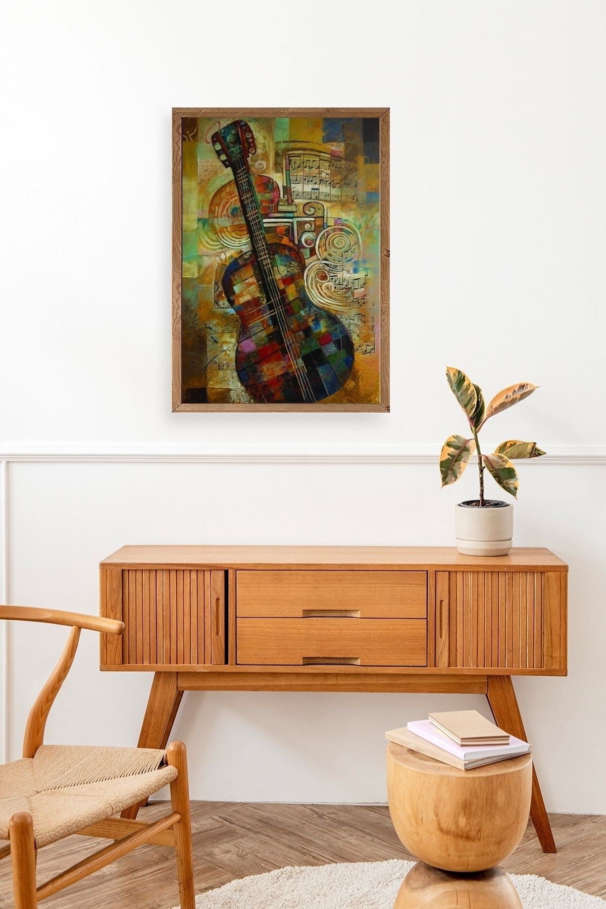 Keman Ahşap Çerçeveli Tablo 30 x 42