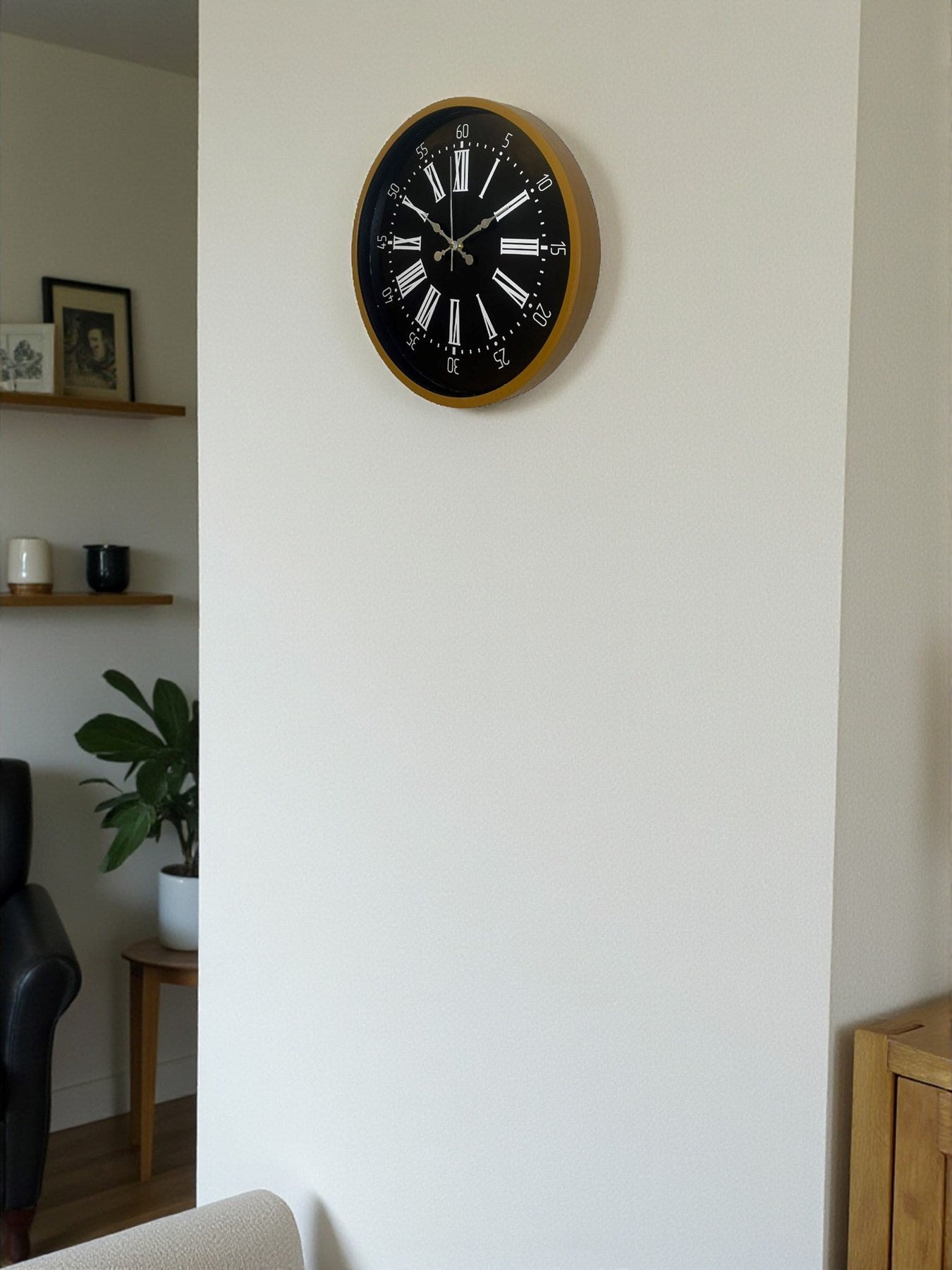 Zentime 36 Cm Kahverengi Dekoratif Duvar Saati