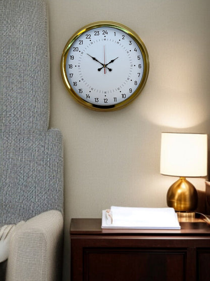 Zentime 40 Cm Gold Lüks Alışılmışın Dışında Duvar Saati