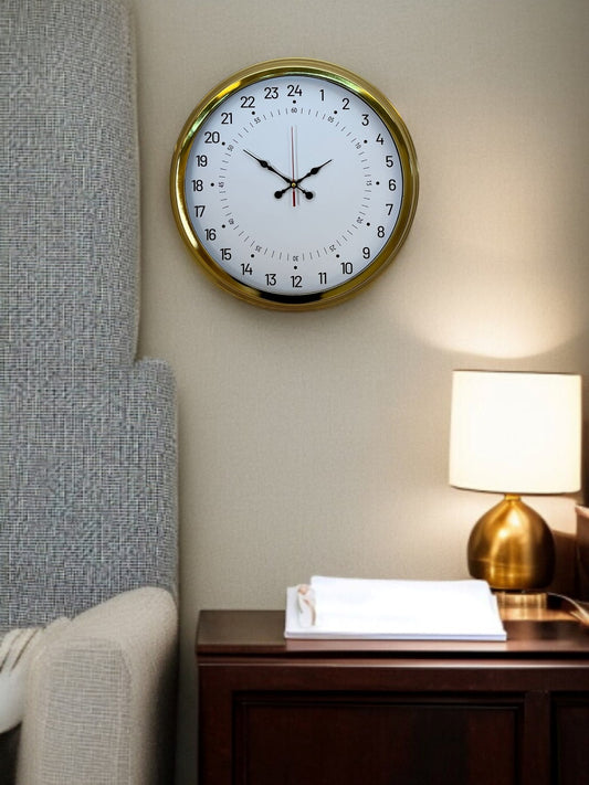 Zentime 40 Cm Gold Lüks Alışılmışın Dışında Duvar Saati