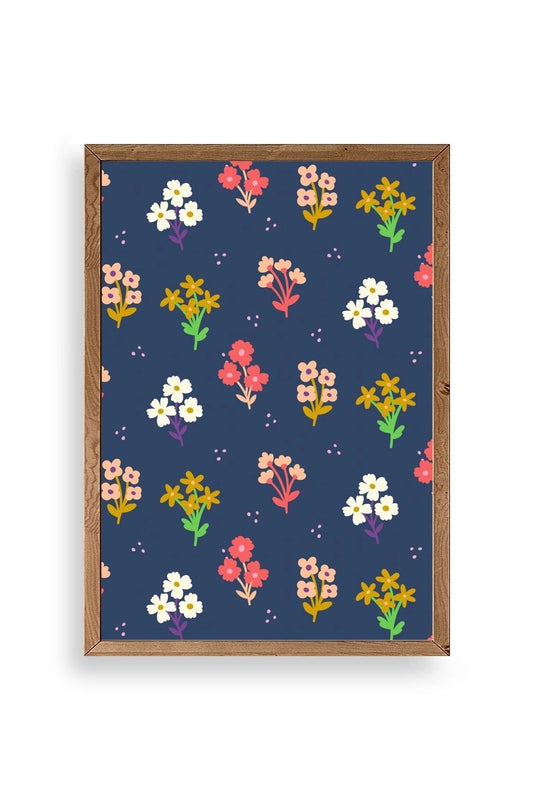 Çiçek Ahşap Çerçeveli Tablo 23 x 30