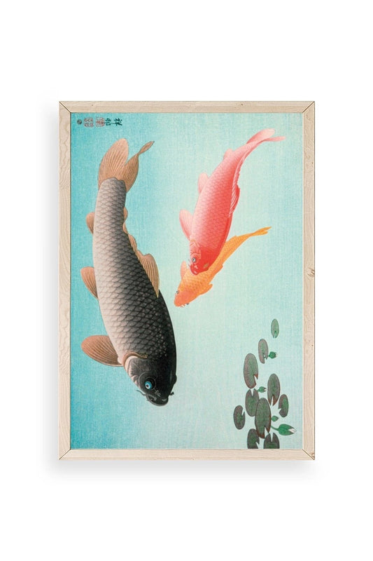 Ohara Koson Ahşap Çerçeveli Tablo 23 x 30