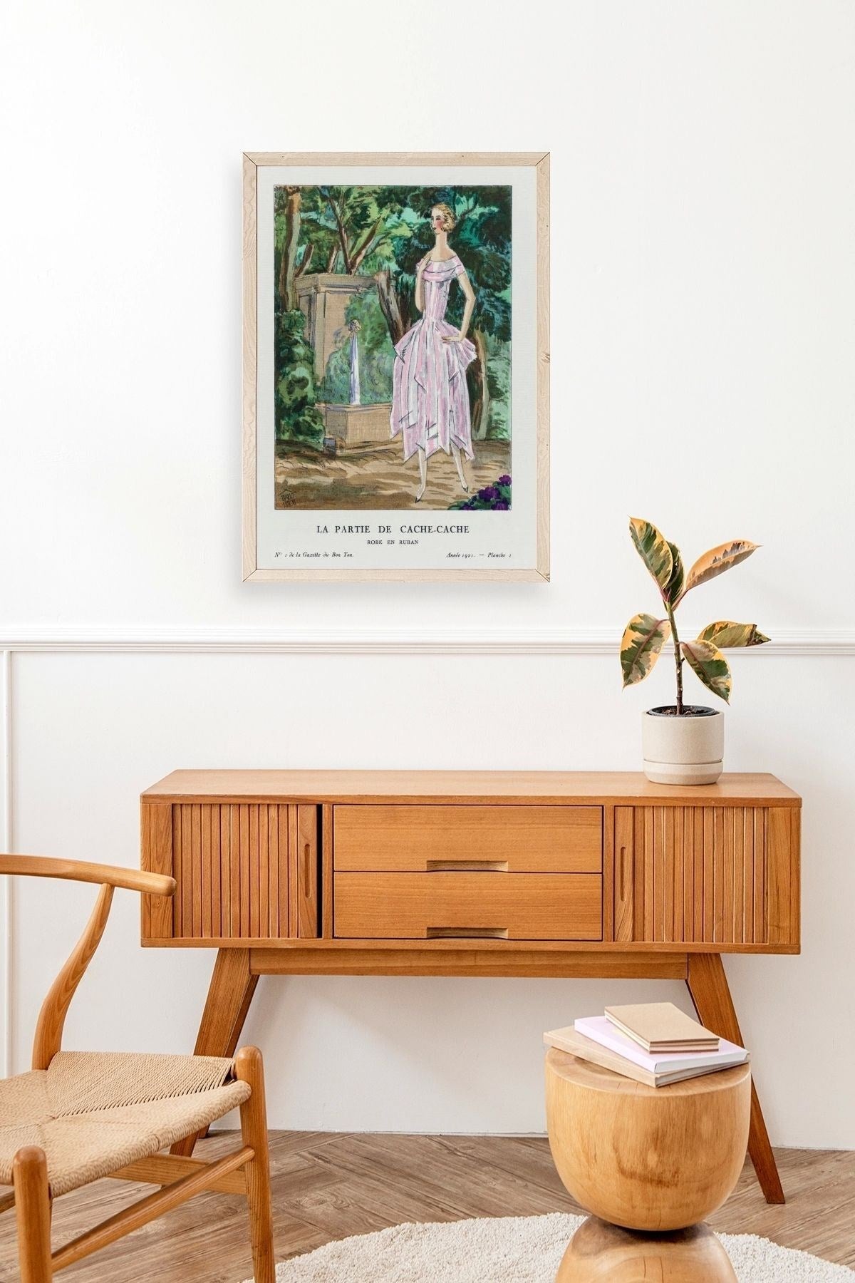 Bon Ton Gazetesi Ahşap Çerçeveli Tablo 30 x 42