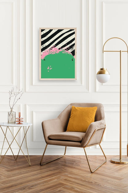 Modern Ahşap Çerçeveli Tablo 23 x 30