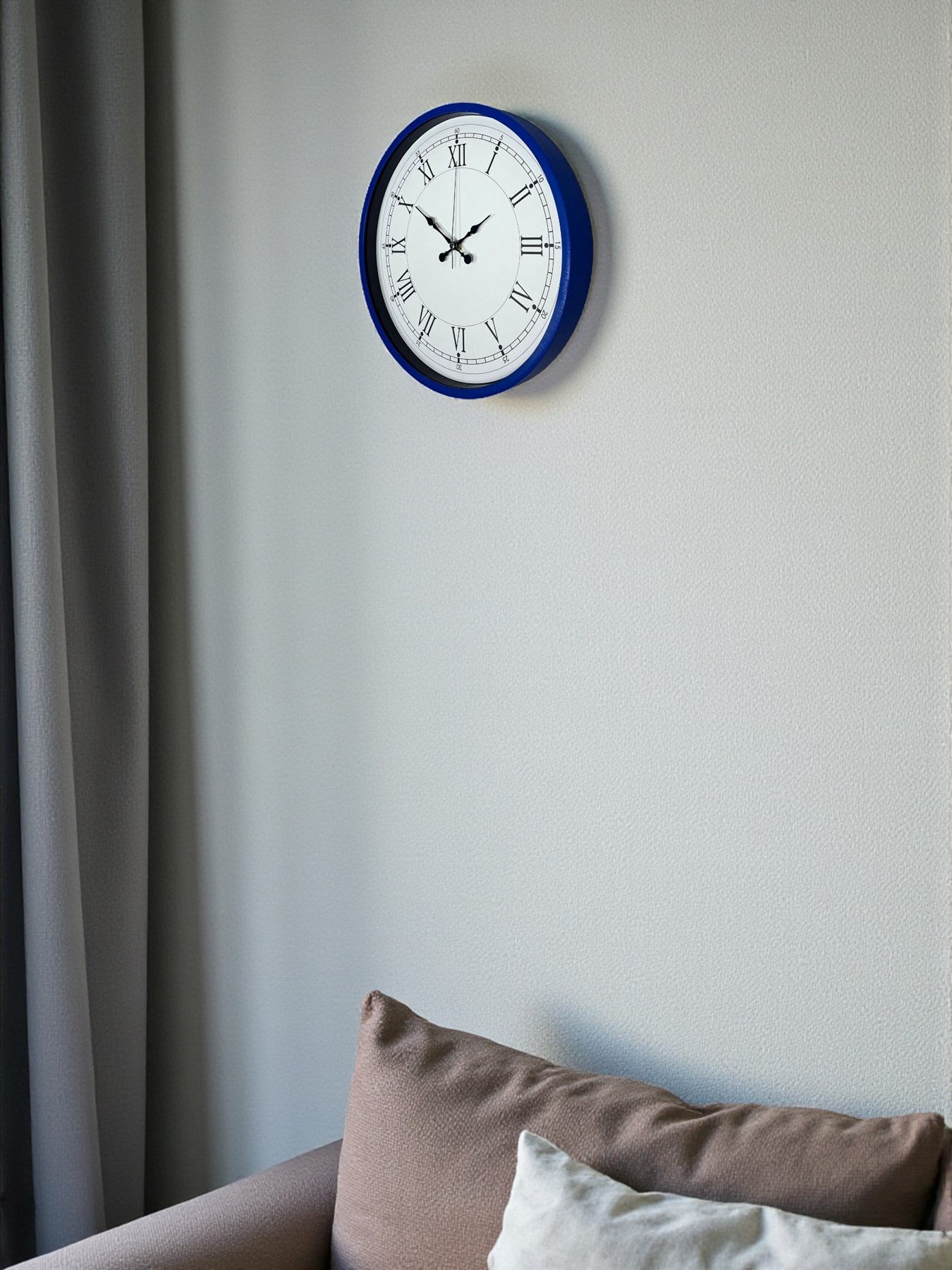 Zentime 36 Cm Lacivert Dekoratif Duvar Saati