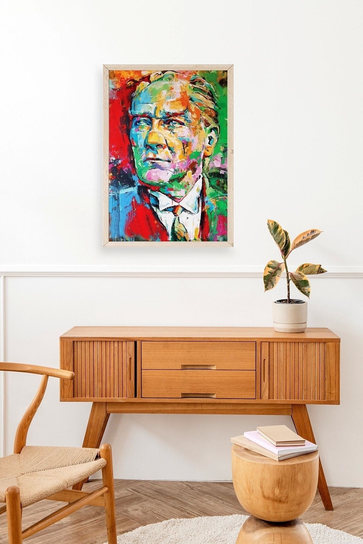 Atatürk Ahşap Çerçeveli Tablo 50 x 70