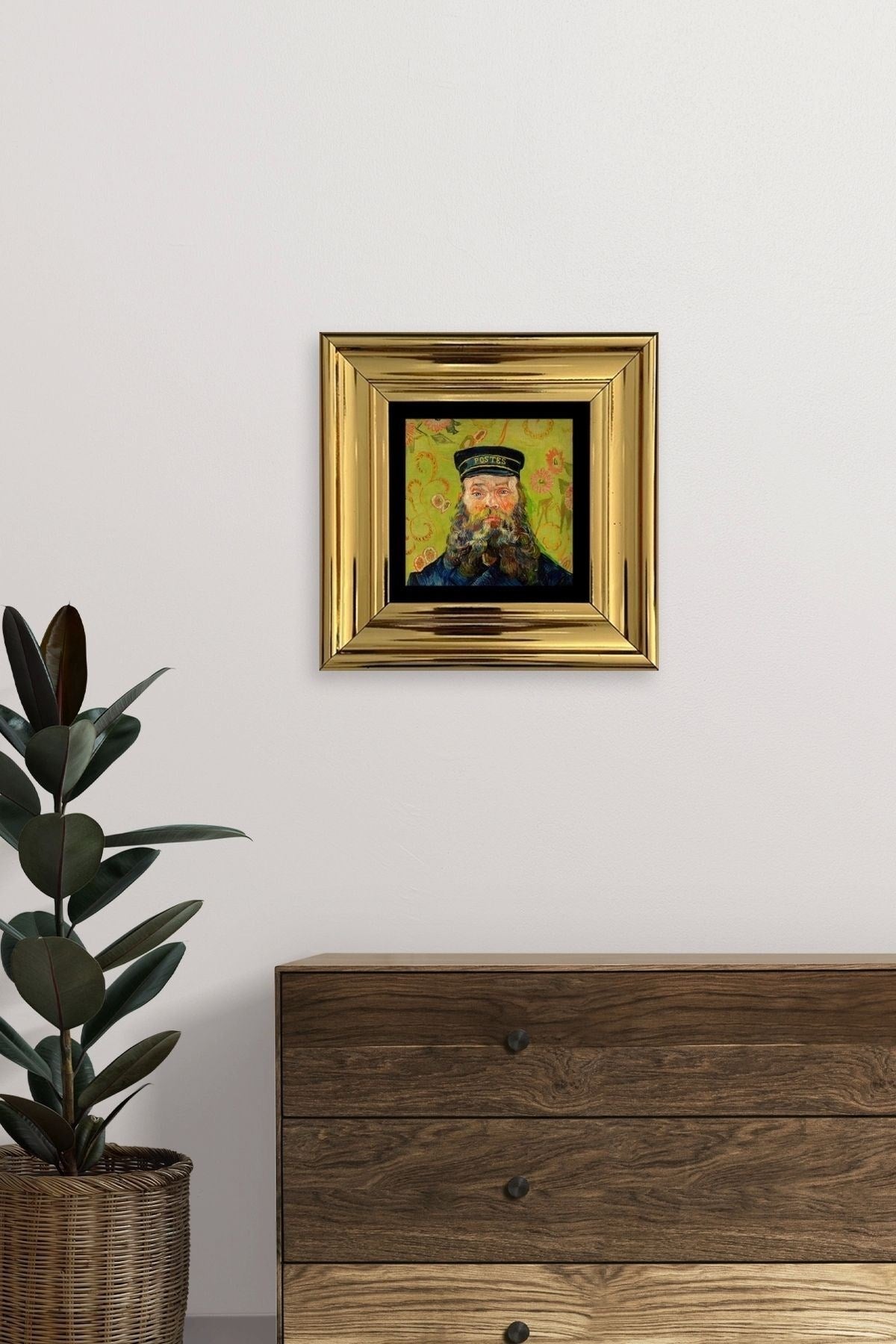 Van Gogh Çerçeveli Taş Tablo 20 cm