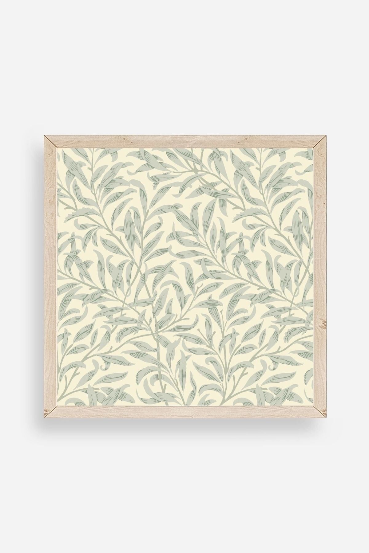 Yaprak Ahşap Çerçeveli Tablo 42 x 42