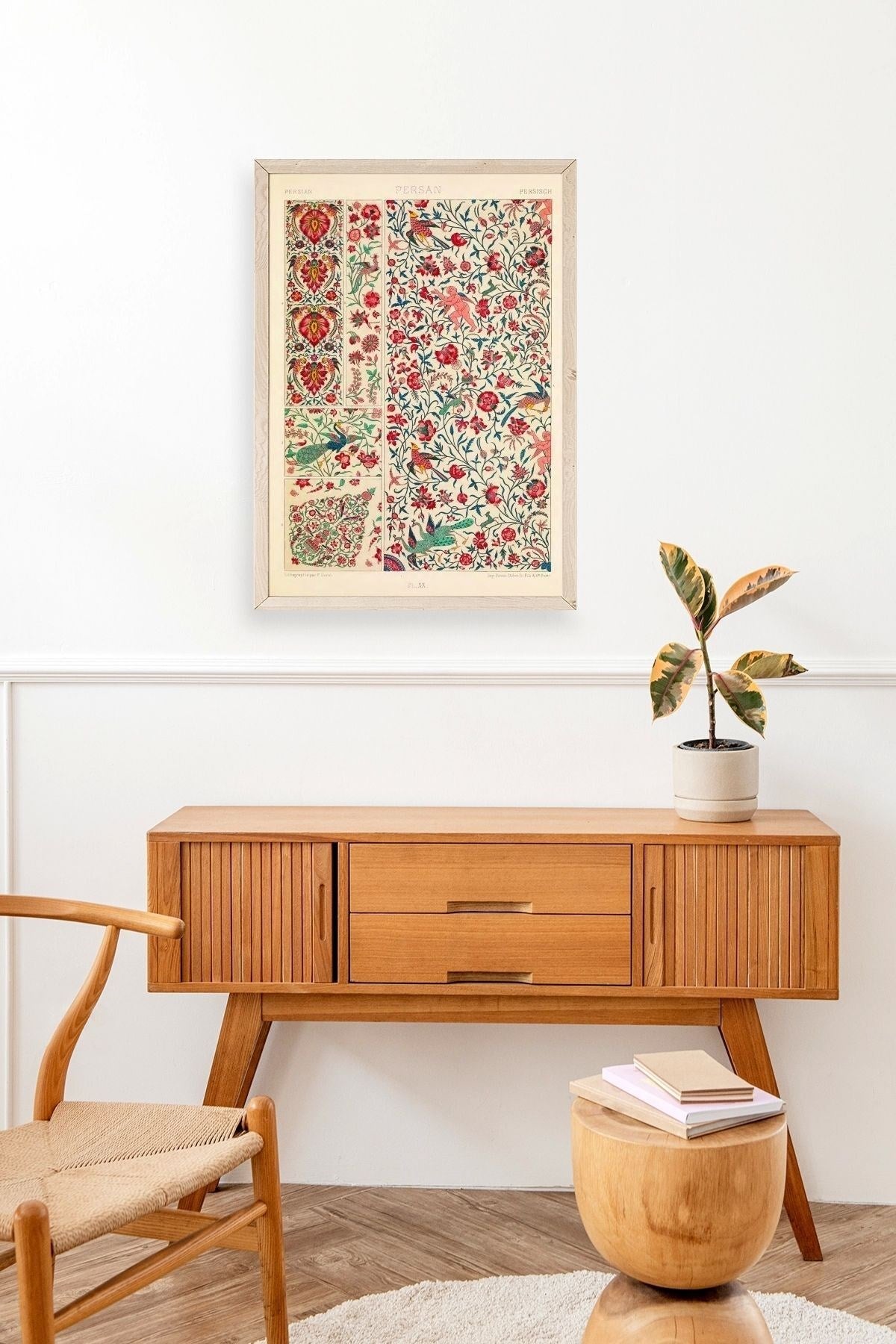 Desen Ahşap Çerçeveli Tablo 50 x 70