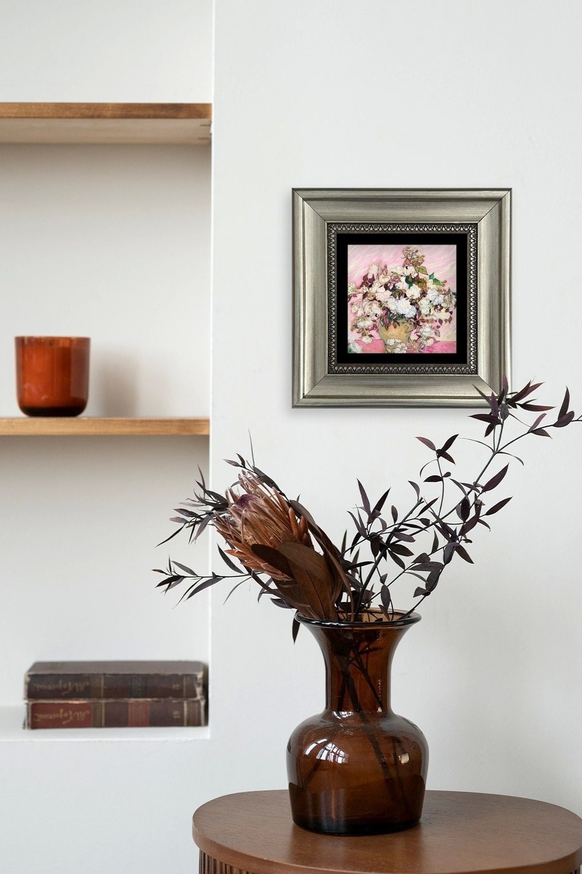 Van Gogh Çerçeveli Taş Tablo 20 cm