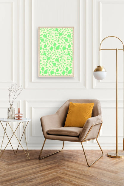 Yapraklar Ahşap Çerçeveli Tablo 17 x 23